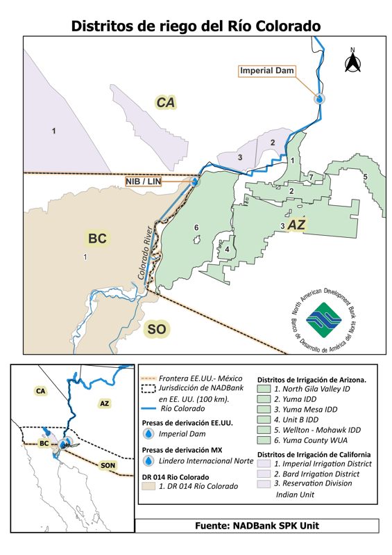 Mapa 4_Distritos de riego_Rio Colorado_ESP