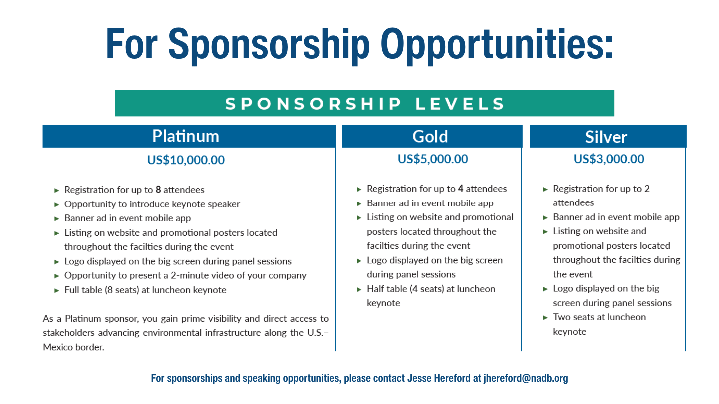 For Sponsorship Opportunities; (4)